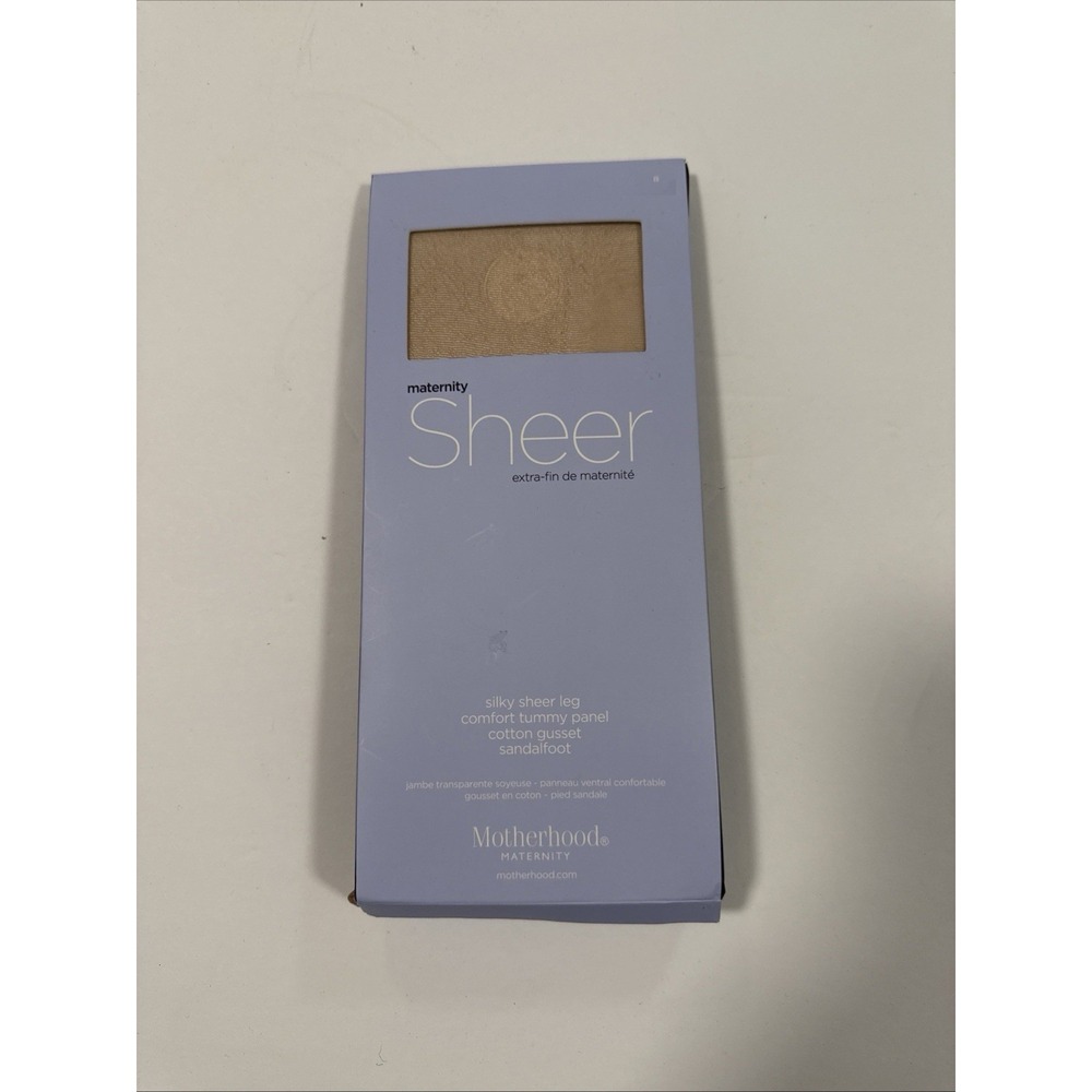 Maternity Sheer Silky Sheer Leg Motherhood Maternity Size B New In Box